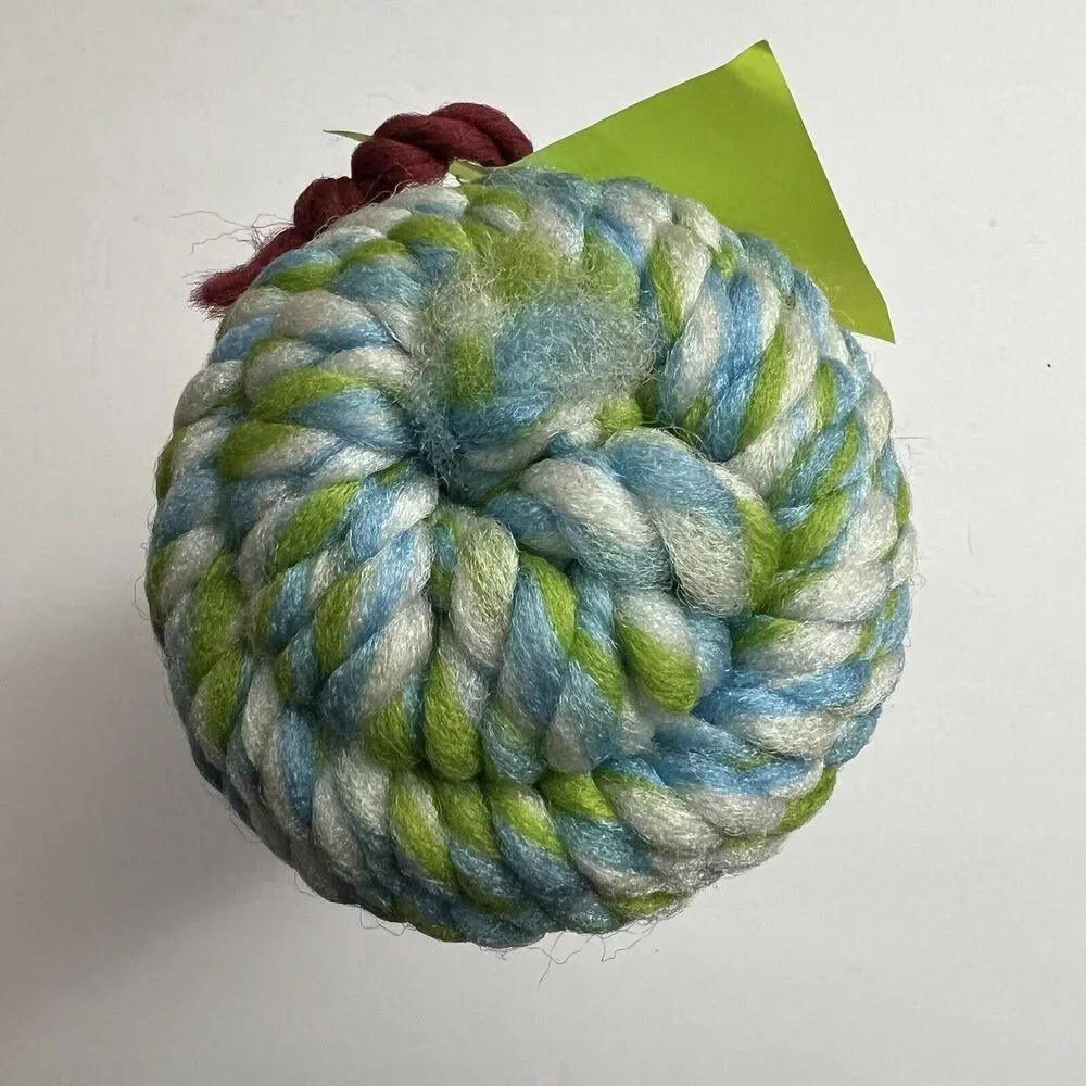 Vintage Twisted Macrame Cord 55 Yards Crafting Knotting Weaving Blue Green Gray